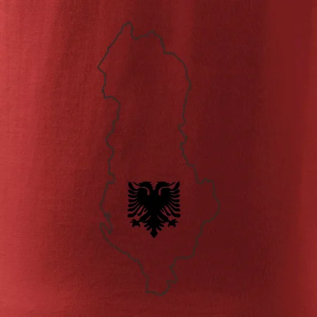 Albánsko obrys mapa