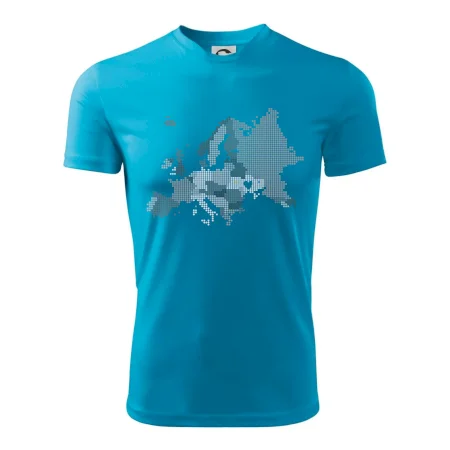 Mapa Európy - srdce v Ukrajine