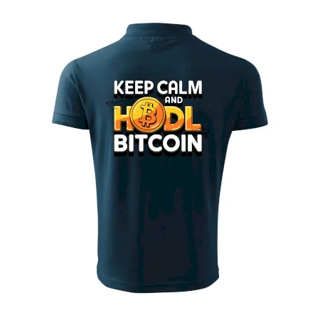 3D nápis Keep Calm and HODL Bitcoin