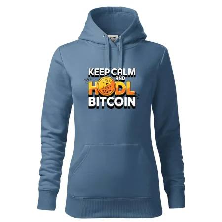 3D nápis Keep Calm and HODL Bitcoin