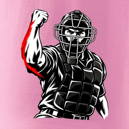 Baseballový rozhodčí signalizuje strike