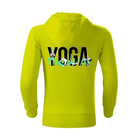 Yoga nápis farebný