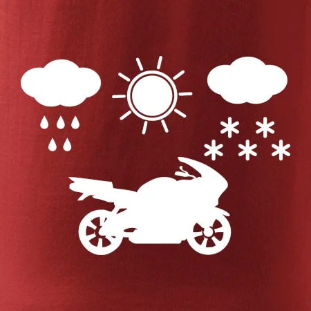 Motorkář za každého počasí - silnice