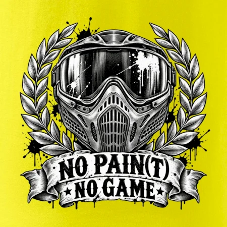 No Paint, No Game – motív s maskou