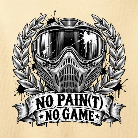 No Paint, No Game – motív s maskou