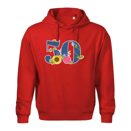 Kvetinové číslo kreslené - 50