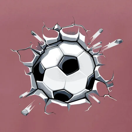 Futbalová lopta v triku