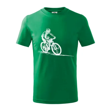 MTB kreslený cyklista