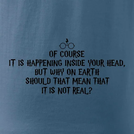 Of course it is happening inside your head