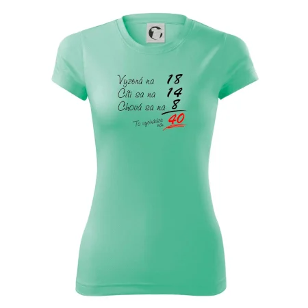 Vyzerá, cíti sa, chová sa - 40 rokov