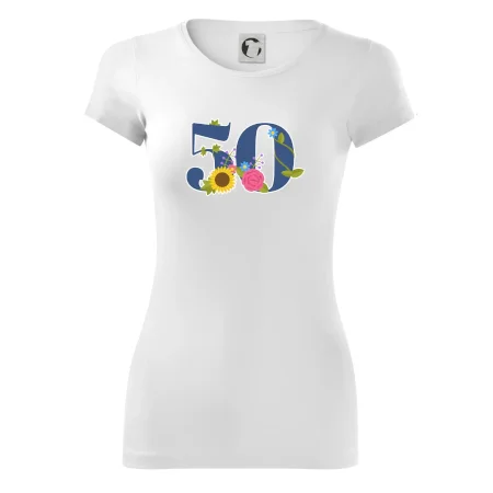Kvetinové číslo kreslené - 50