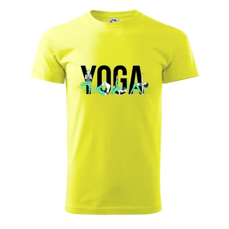 Yoga nápis farebný