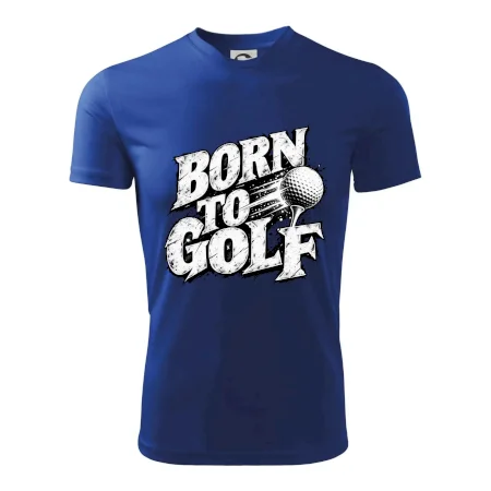 Born to golf černobílý drsný potisk