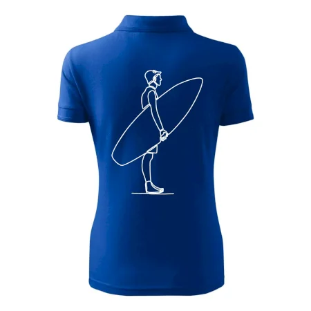 Surfer stojaci jedným ťahom
