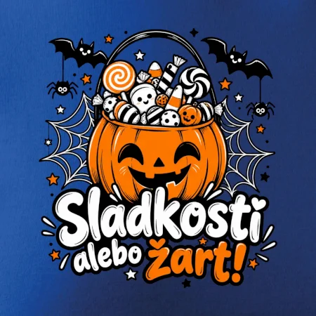 Sladkosť alebo žart tekvicový košík