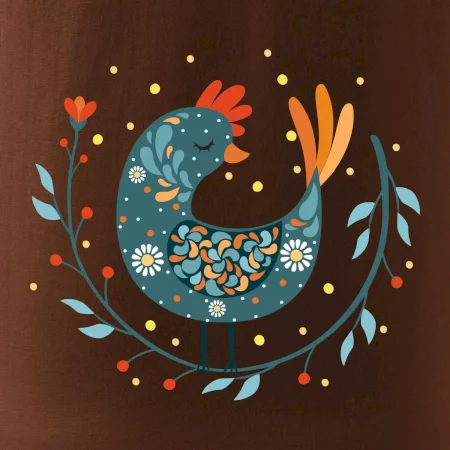 Folklór - sliepky s margarétkami