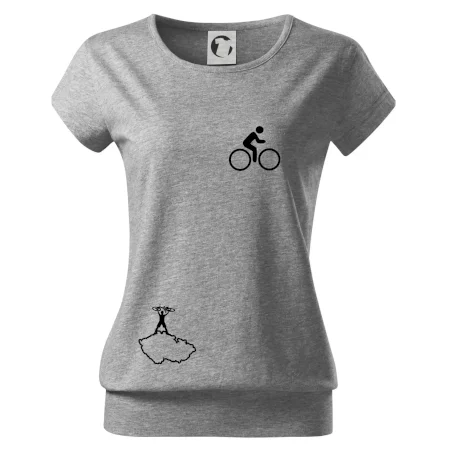 Mapa ČR + kolo na prsu