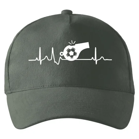 EKG futbal rozhodca a píšťalka