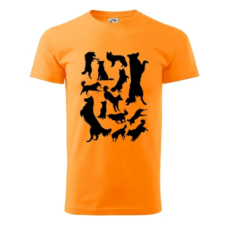 Border kólia siluety