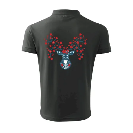 Folklór - jeleň s červenými plodmi