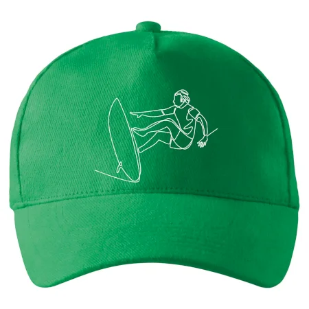 Surfer na vlne jedným ťahom