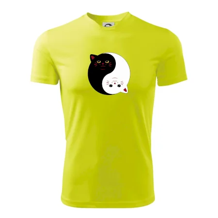 Mačky jin jang farebné