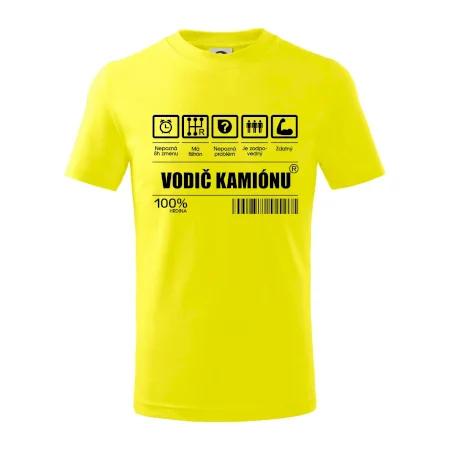 Čiarový kód - Vodič kamiónu