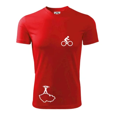 Mapa ČR + kolo na prsu