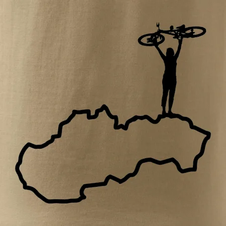 Mapa Slovenska - cyklista