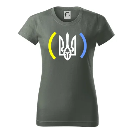 Ukrajina trojzubec s farbami