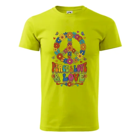 Peace and love - na výšku s květy