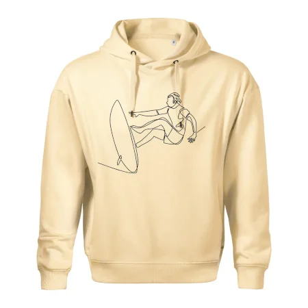 Surfer na vlne jedným ťahom