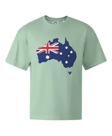 Austrália - vlajka mapa