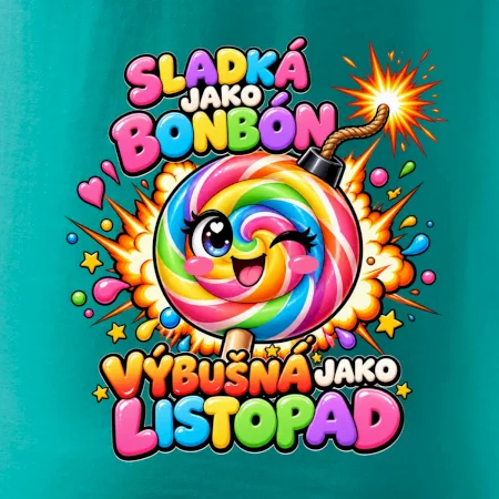 Sladké duhové lízátko s výbušnou náladou