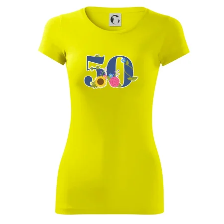 Kvetinové číslo kreslené - 50