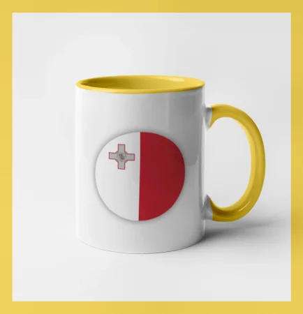 Vlajka Malta okrúhla veľká