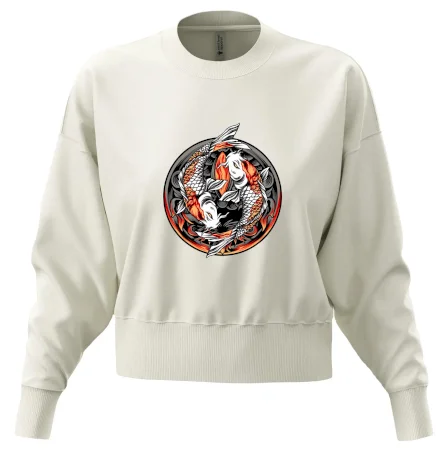 Yin & Yang Koi kapor - oranžový