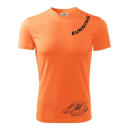 Running nápis šikmo