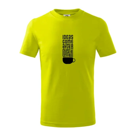 Ideas come after coffee