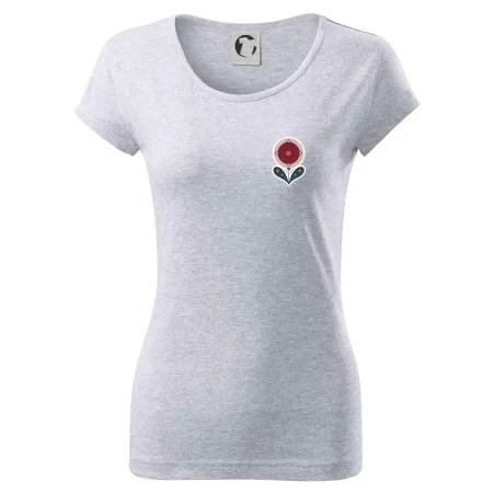 Folklór na prsníku kvetina guľatá