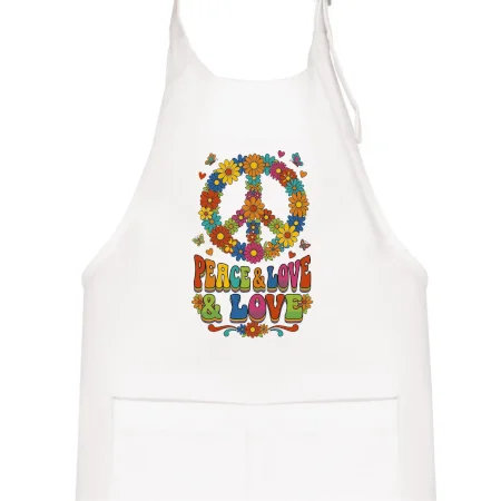 Peace and love - na výšku s květy