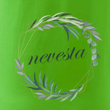 Nevesta kvetinový kruh zelený
