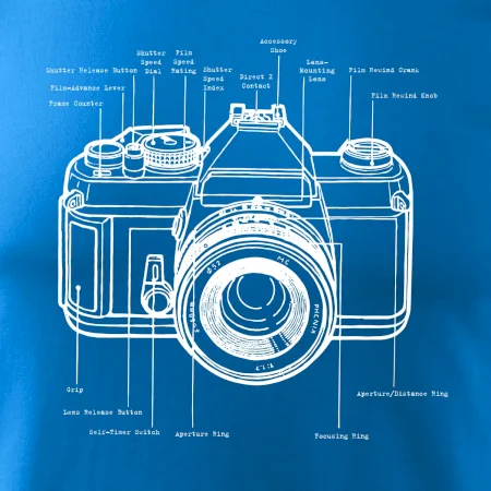 Nákres starý fotoaparát