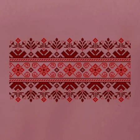Ukrajinský vzor - červený