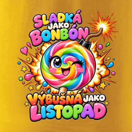 Sladké duhové lízátko s výbušnou náladou