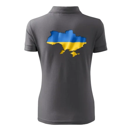 Ukrajina vlajka mapa