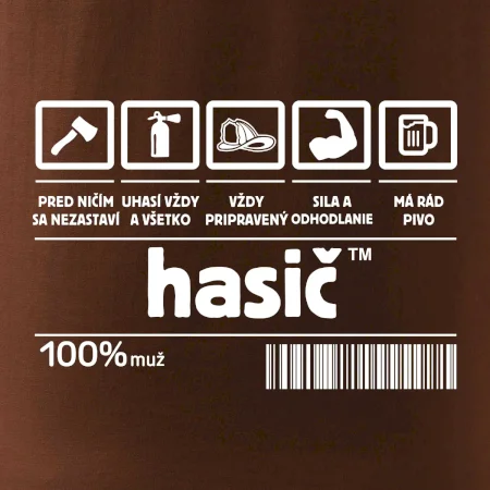 Čiarový kód - Hasič / hasička