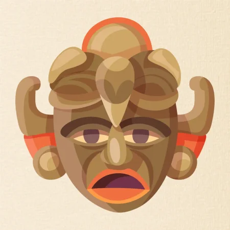 Mayové maska černoch