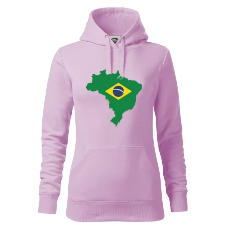 Brazília vlajka v mape
