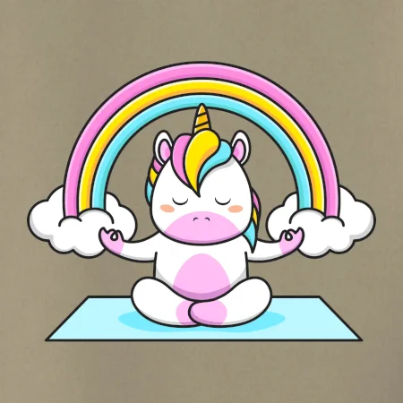 Yoga jednorožec - dúha